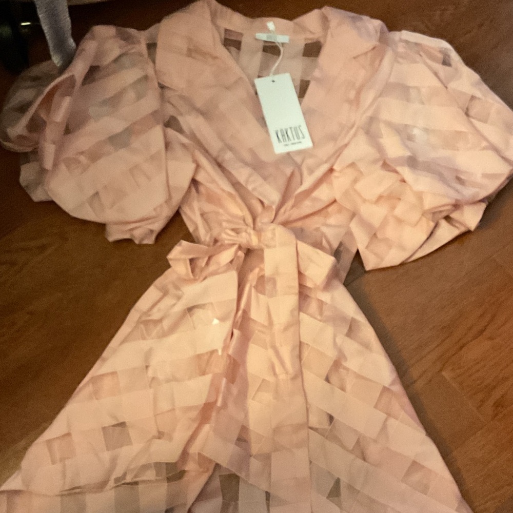 Kaktus Blush Pink Lattice Dress